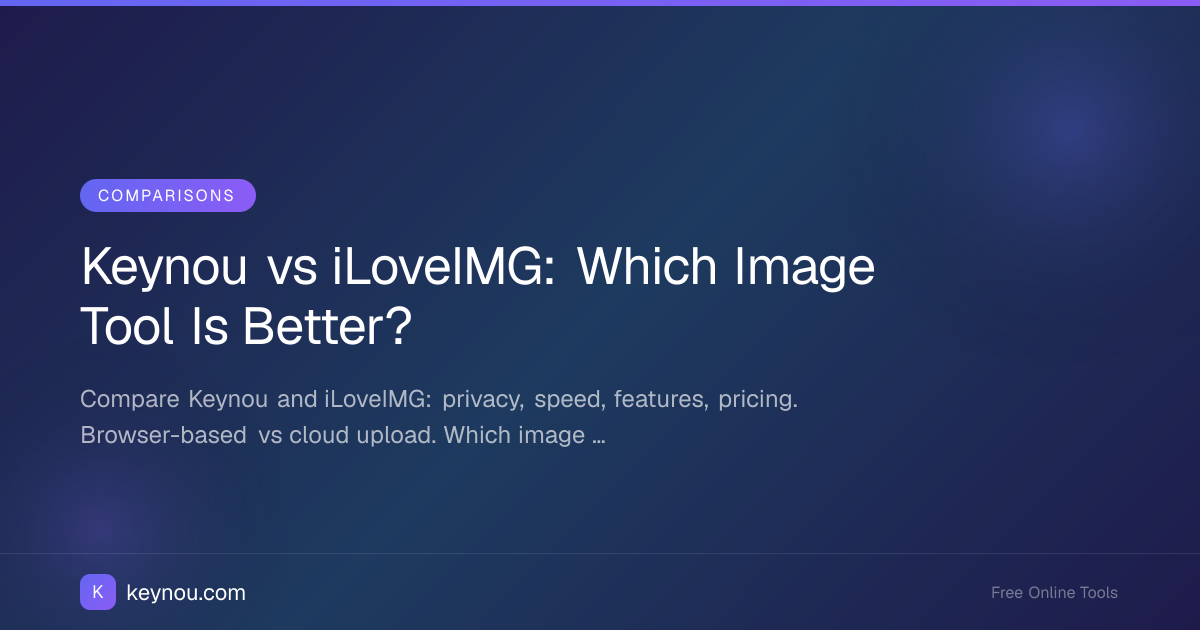 Keynou vs iLoveIMG: Which Image Tool Is Better?